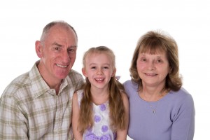 Grand parents and Granddaughter